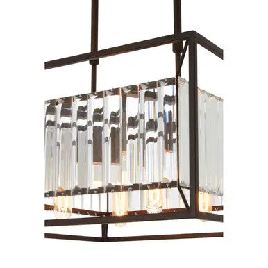 Akiko 4 Bulb Dark Brown Ceiling Light