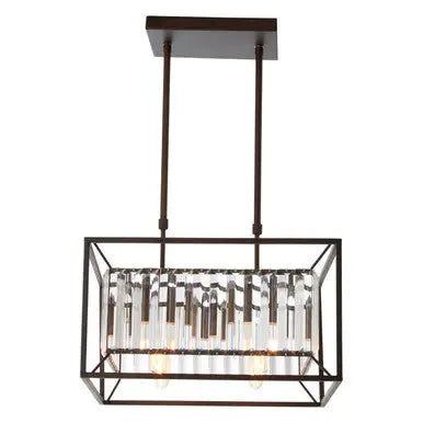 Akiko 4 Bulb Dark Brown Ceiling Light