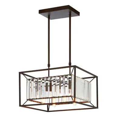 Akiko 4 Bulb Dark Brown Ceiling Light