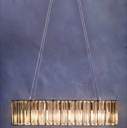 Akiko Black Finish and Glass 4 Bulb Pendant Light