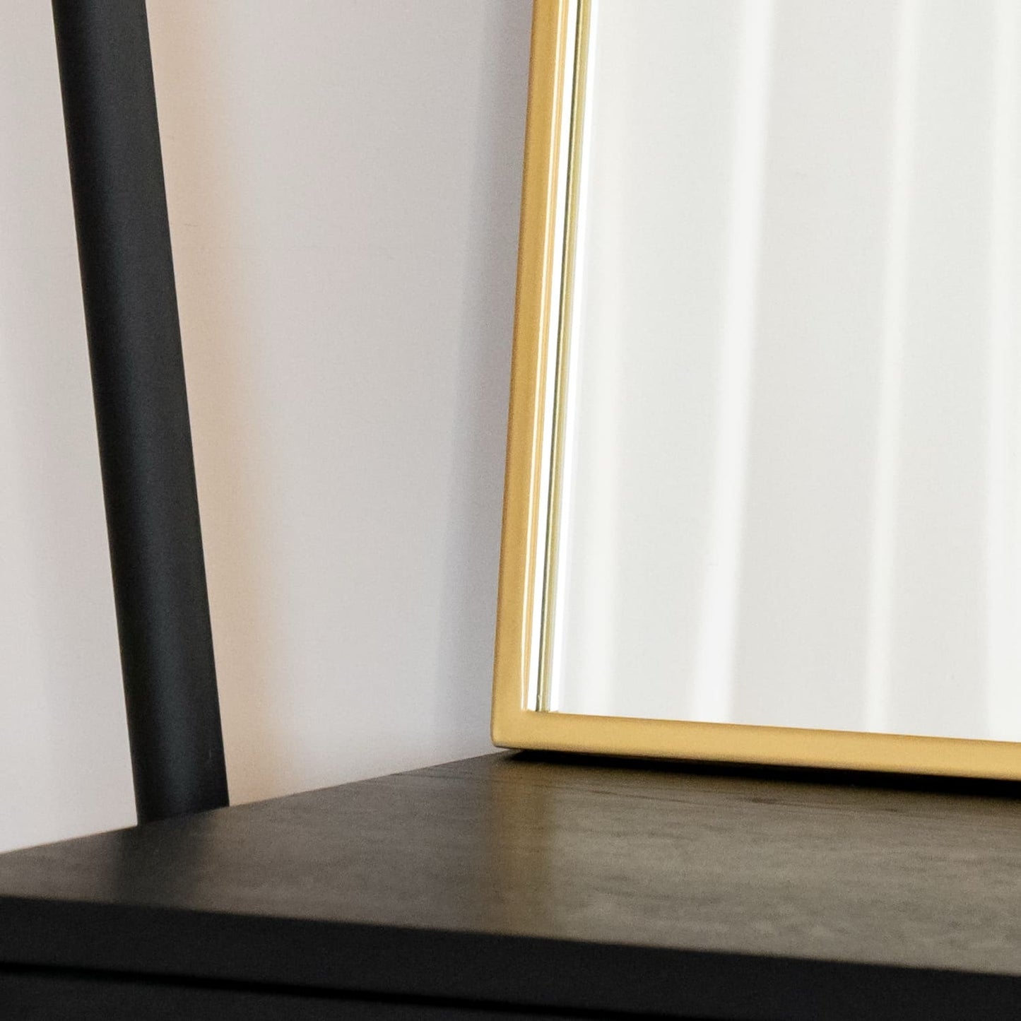 Akiko - Gold Metal Arched Mirror - 120cm x 95cm