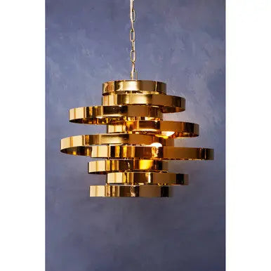 Alana Gold Metal 4 Bulb Pendant Light