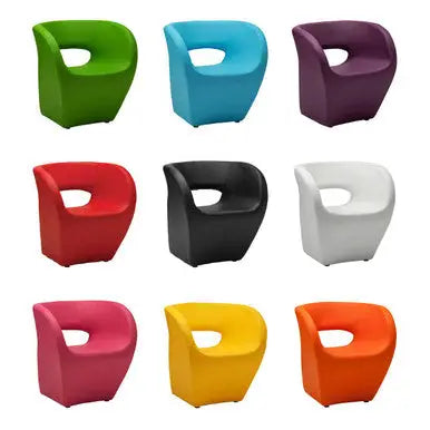 Aldo Hot Pink Leather Effect Armchair