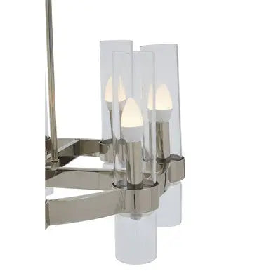 Alexis 8 Light Nickel Finish Statement Pendant Light