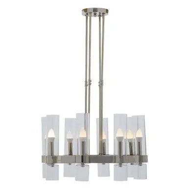 Alexis 8 Light Nickel Finish Statement Pendant Light