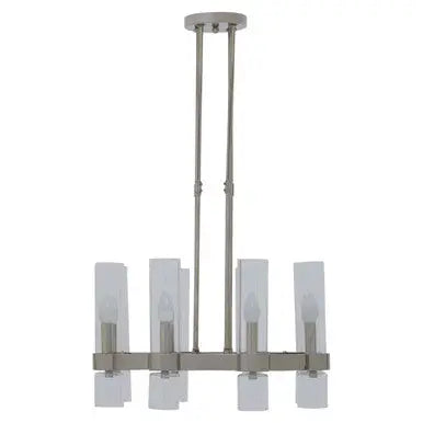 Alexis 8 Light Nickel Finish Statement Pendant Light