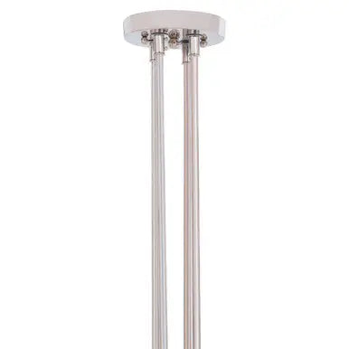 Alexis Nickel Finish 8 Bulb Round Statement Pendant Light