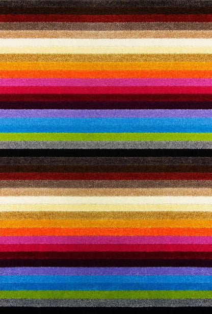 Alya Striped Multicolour Rugs | 117M
