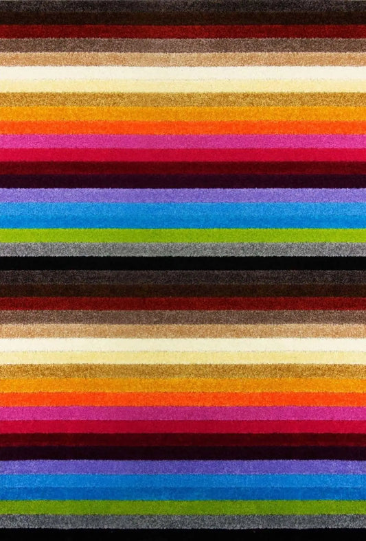 Alya Striped Multicolour Rugs | 117M