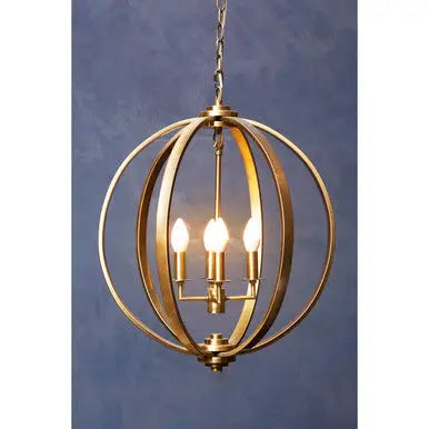 Antique Brass Pendant Light | Censer