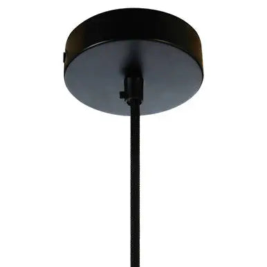 Argo Small Pendant Light in Black and Copper.