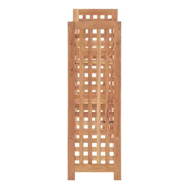 Arla Natural Walnut Wood 5 Tier Wine Rack