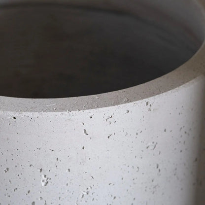 Aurella | White Mist – 100cm XXL Concrete Cylinder Planter – 621L Round Plant Pot