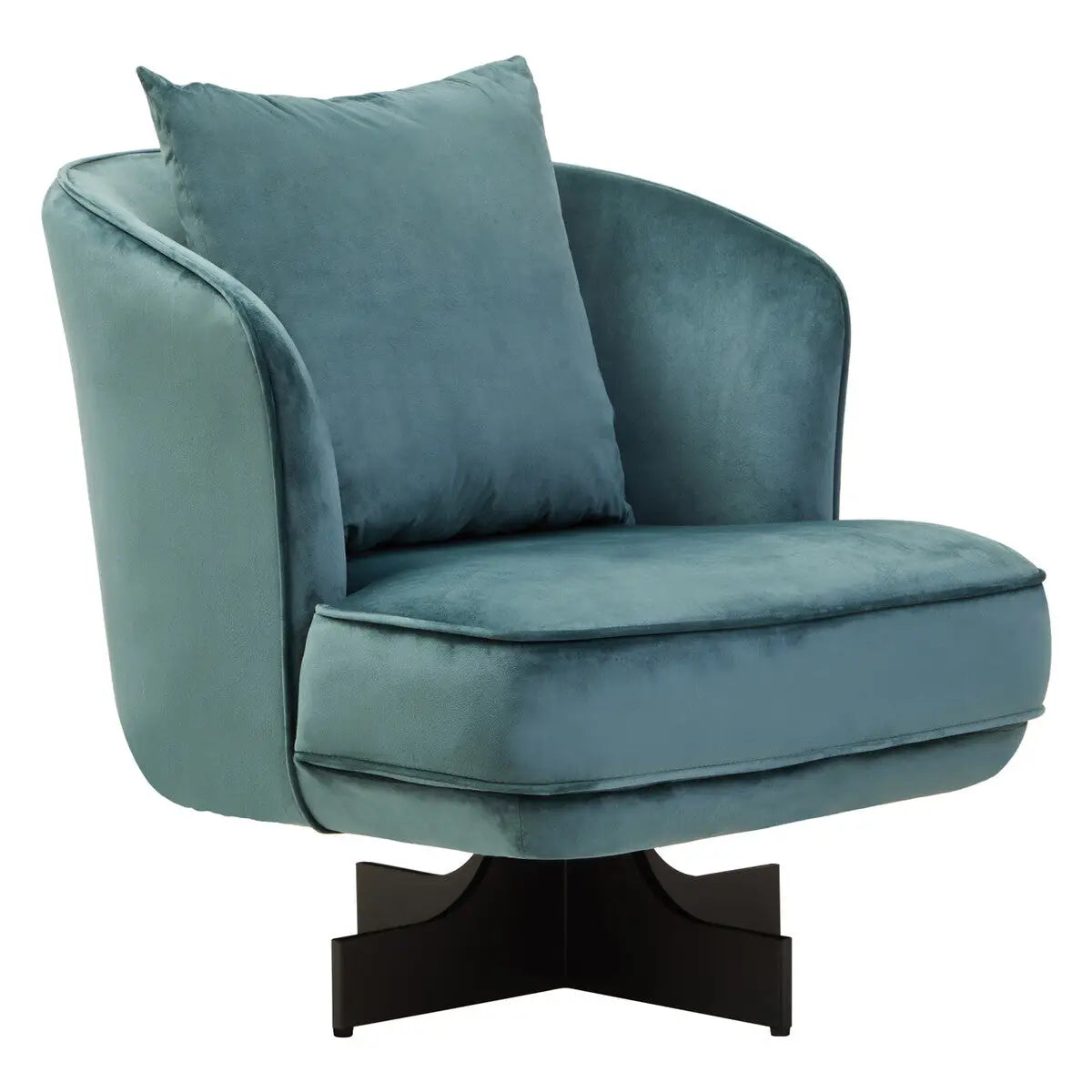 Azure Velvet Swivel Chair | Hale