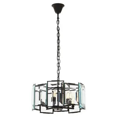 Babylon Black Small 6 Light Chandelier