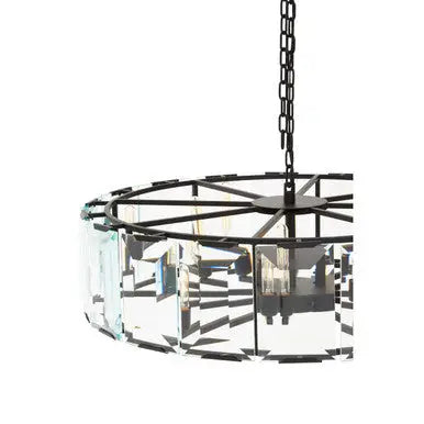 Babylon Large Black 12 Light Chandelier