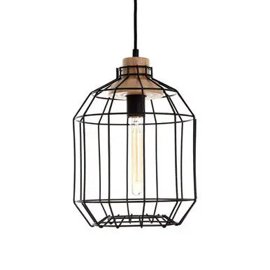 Beacan Black Metal Wire Pendant Light