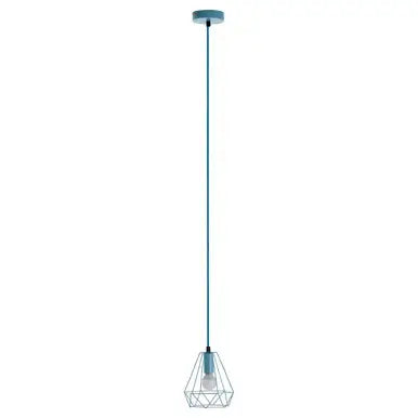 Beli Blue Metal Wire Pendant Light
