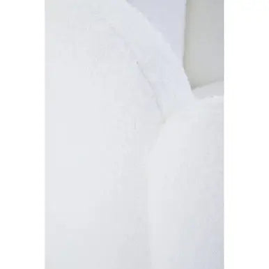Biarritz Off White Boucle Scalloped Swivel Chair