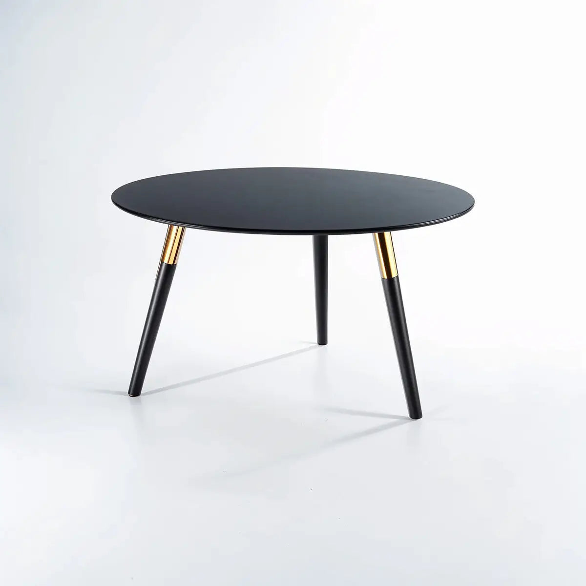 Black and Gold Round Coffee Table, Nostra