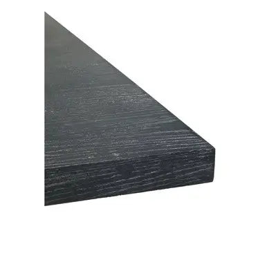 Black and Grey Square Coffee Table with Brushed Gold Base, Lena