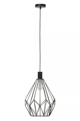 Black Finish Frame Pendant Light | Wyra