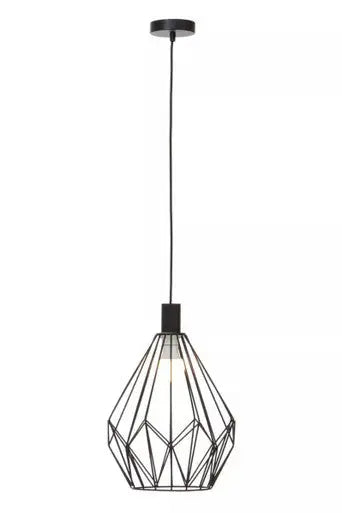 Black Finish Frame Pendant Light | Wyra