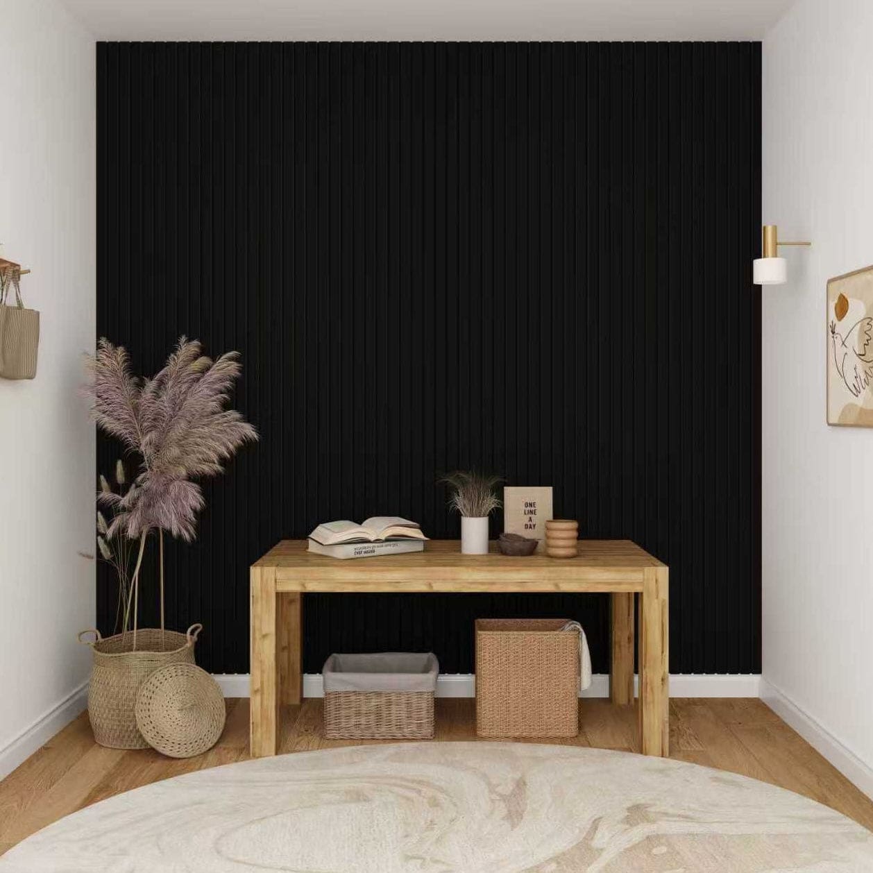 Black Oak Acoustic Wall Panels - Wall Panel