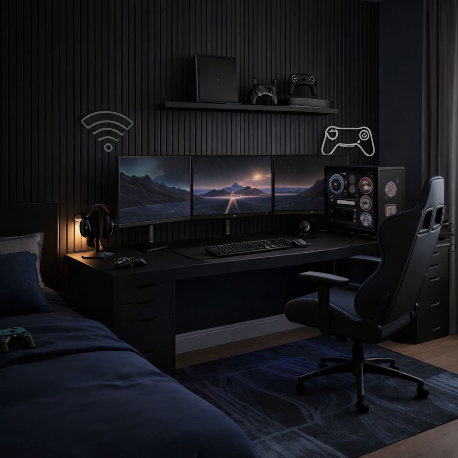 Black Oak Acoustic Wall Panels - Wall Panel