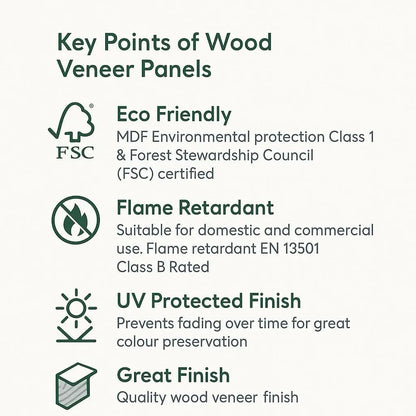 Black Oak Acoustic Wall Panels