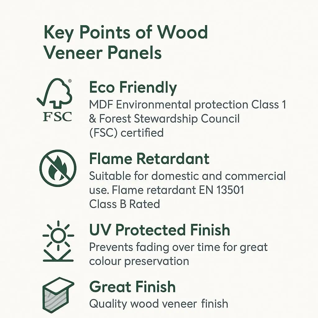 Black Oak Acoustic Wall Panels