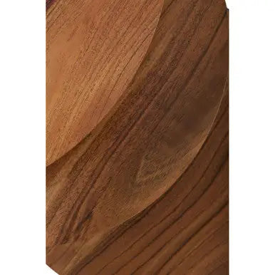 Boho Natural Acacia Wood and Metal Set of 3 Nesting Tables
