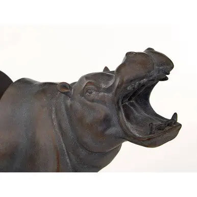 Boho Set of 2 Hippo Bookends