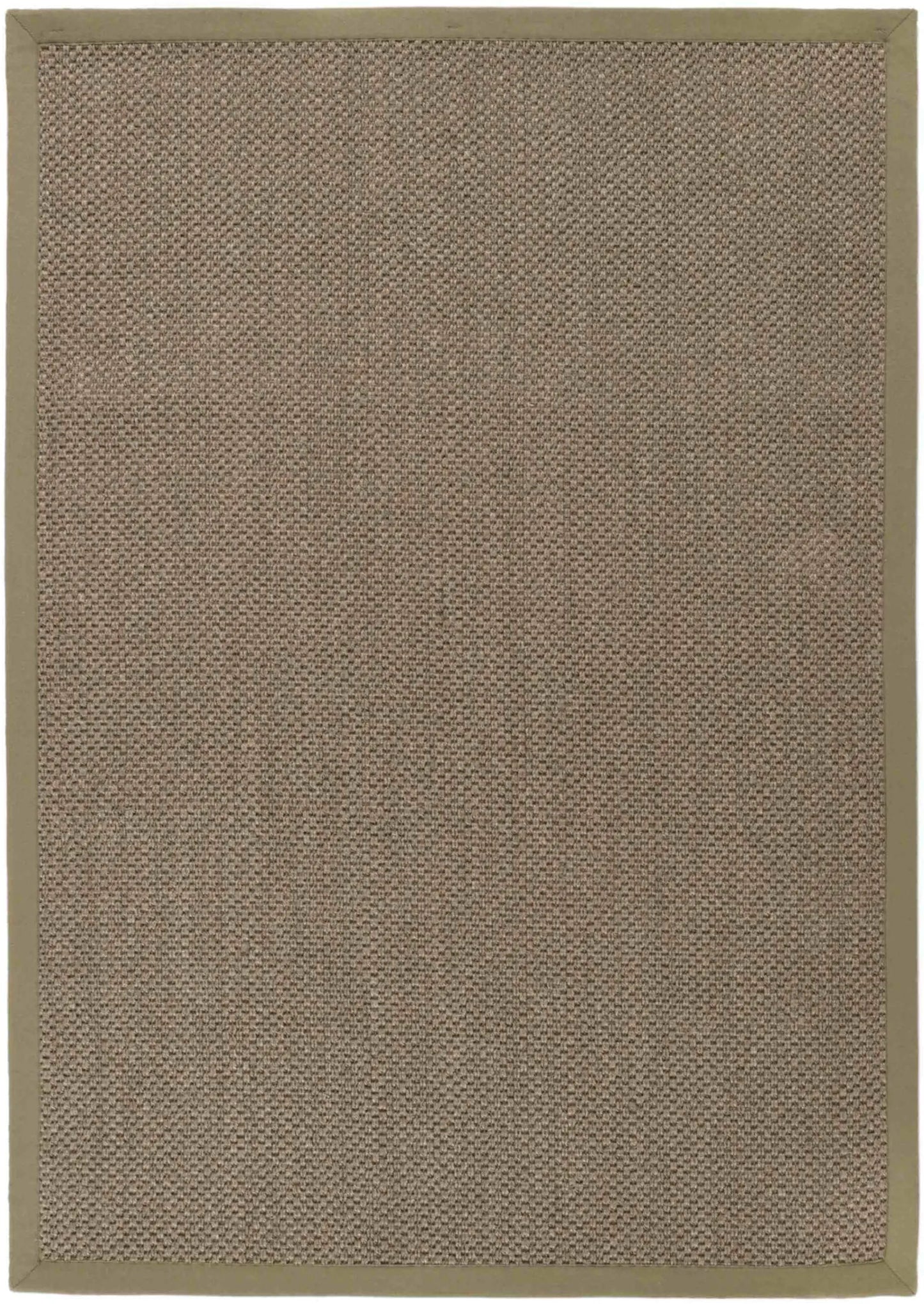Bordered Sage Green Non-Slip Sisal Rug