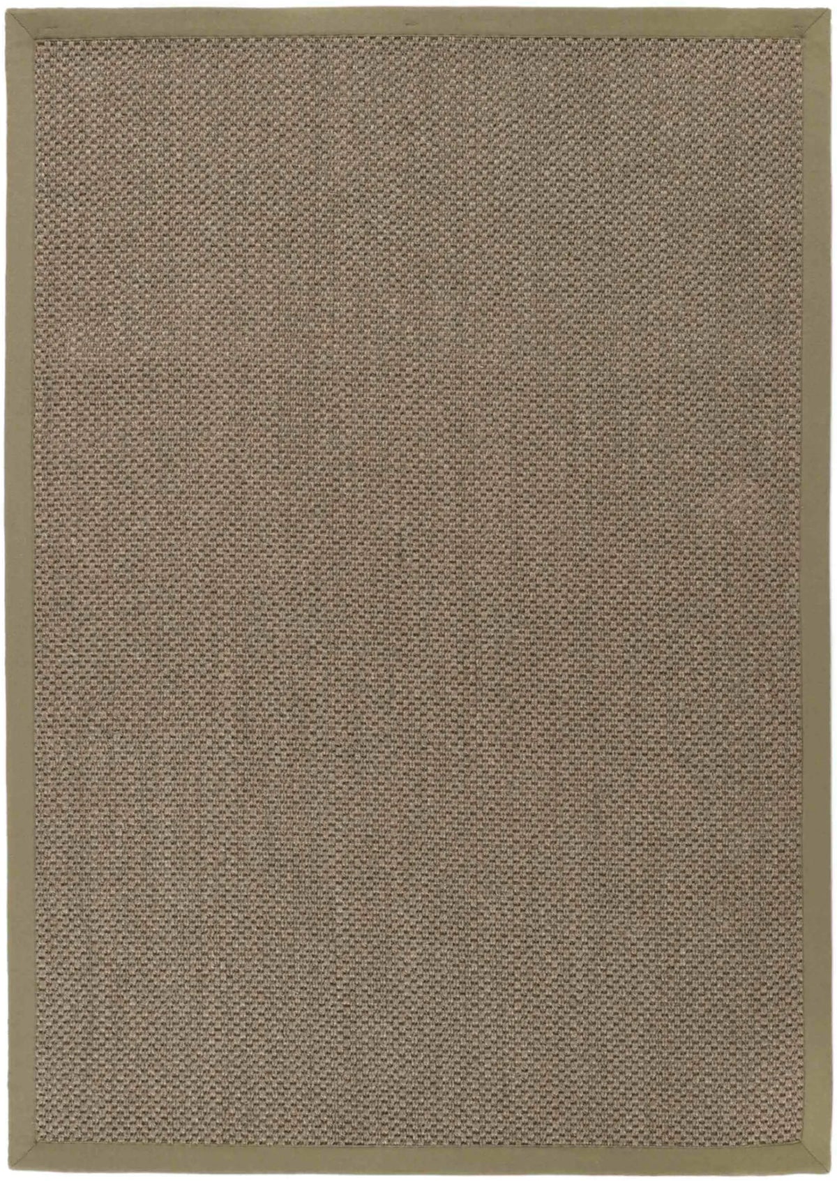 Bordered Sage Green Non-Slip Sisal Rug