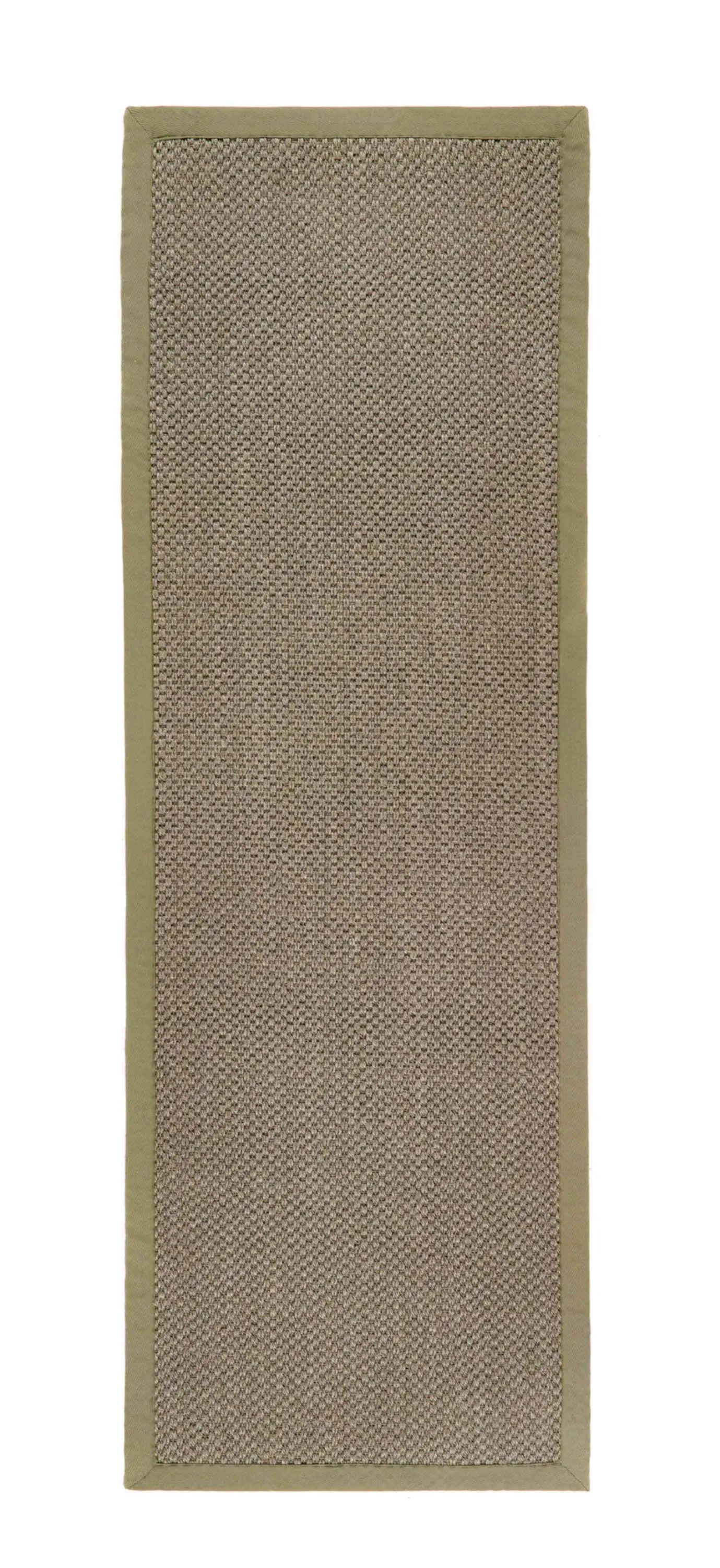 Bordered Sage Green Non-Slip Sisal Rug