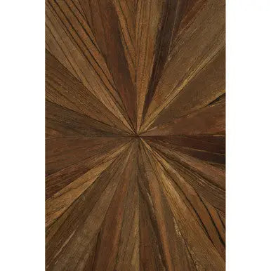 Brown Coffee Table with Elm Wood Top, Mitra