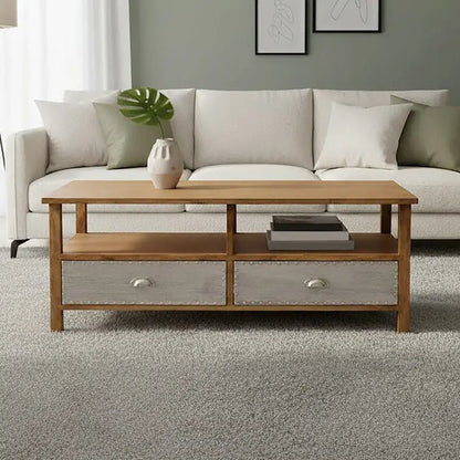Brown Rectangular Storage Coffee Table, Shoreditch
