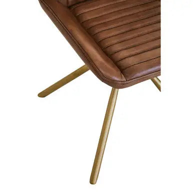 Buffalo Brown Leather Chair