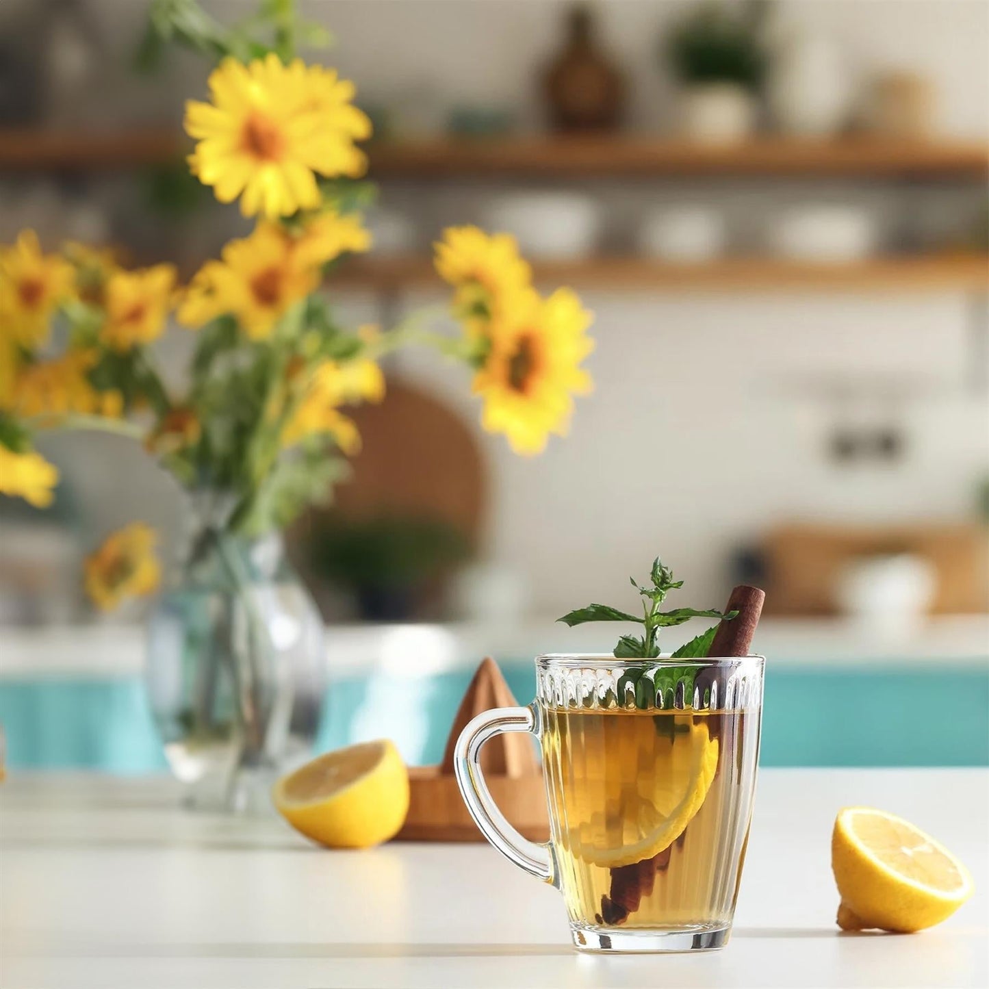 400ml Hestia Glass Mugs - Pack of 6