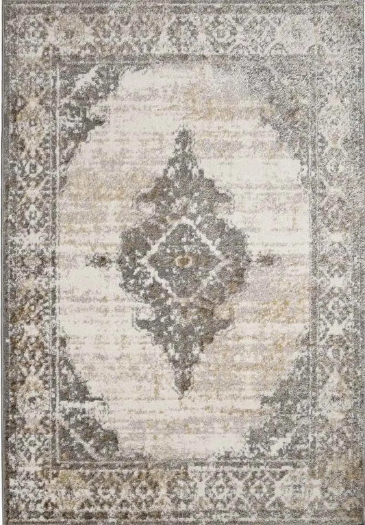 Cadiz Natural Traditional Rug – Soft Vintage