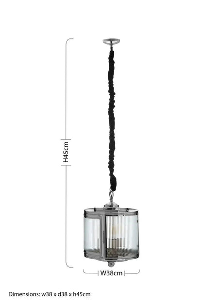 Calina Small Glass Pendant Light