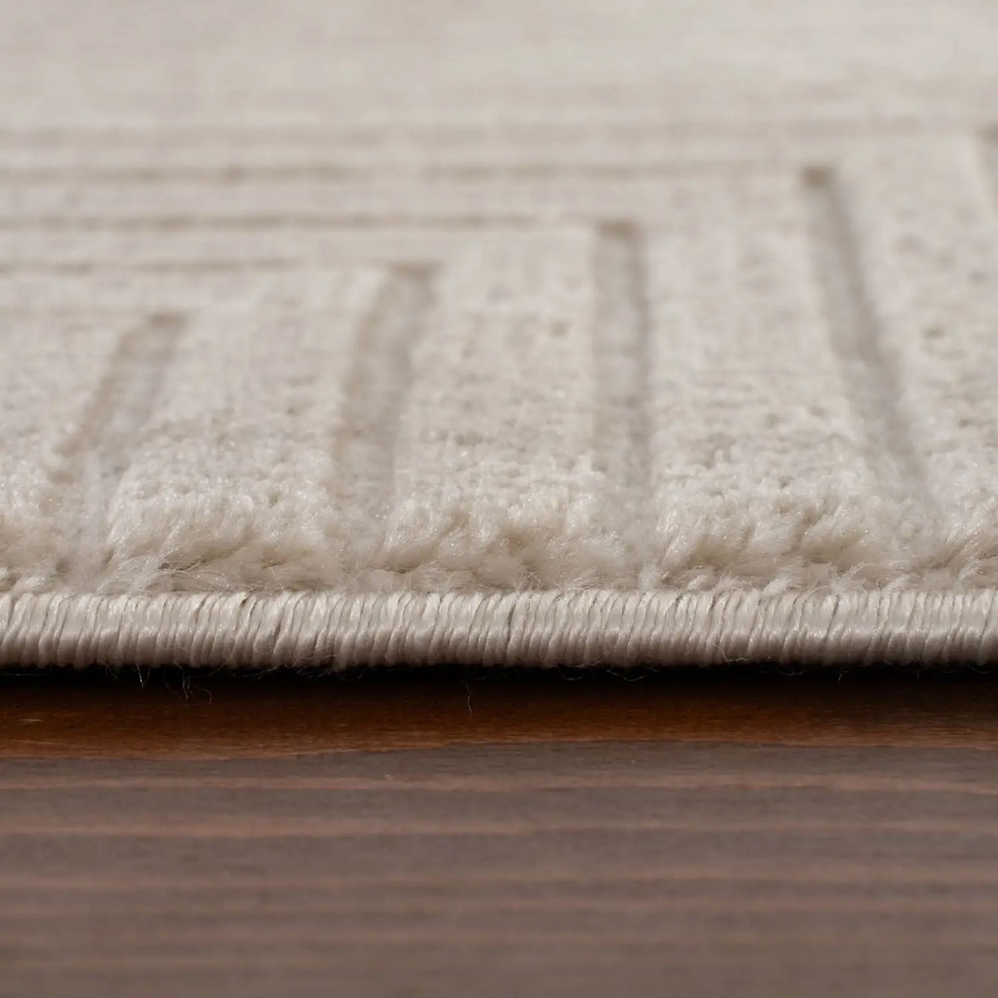 Carmel Beige-Cream Geometric Rug | 6050