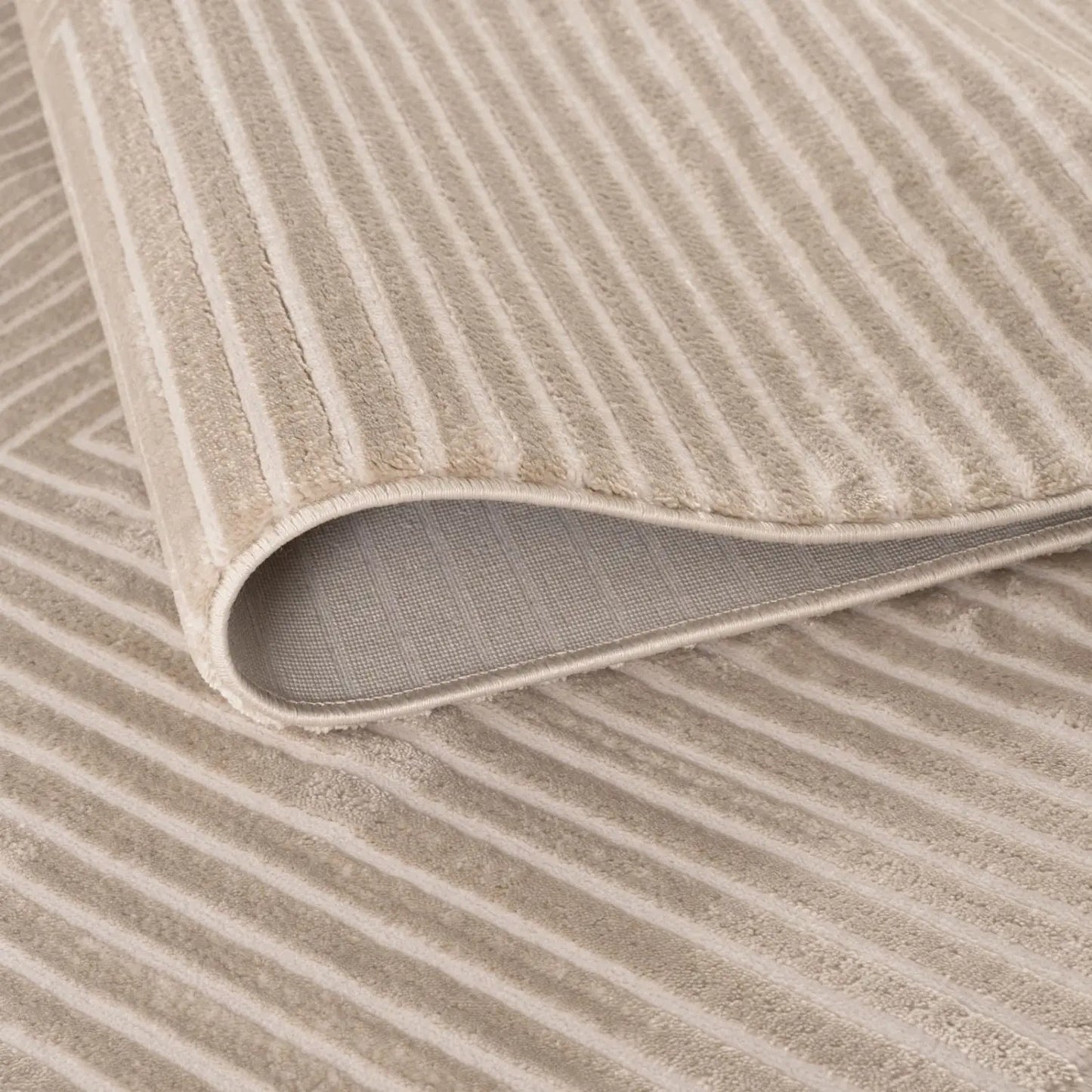 Carmel Beige-Cream Geometric Rug | 6050