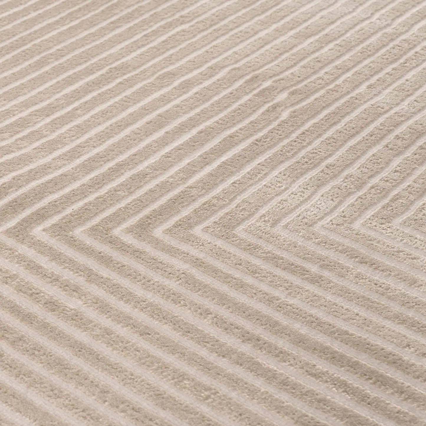 Carmel Beige-Cream Geometric Rug | 6050