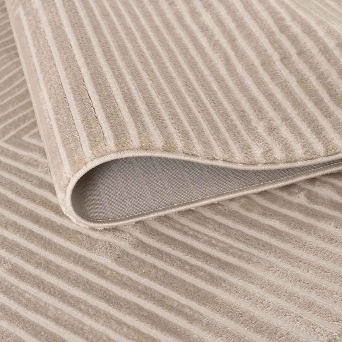 Carmel Beige-Cream Geometric Rug | 6050