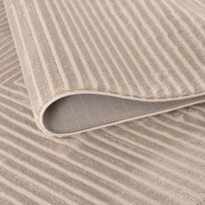 Carmel Beige-Cream Geometric Rug | 6050