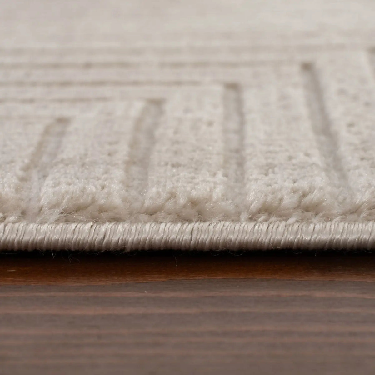 Carmel Beige-Cream Geometric Rug | 6050