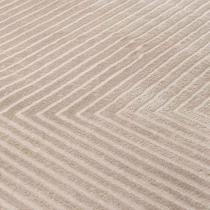 Carmel Beige-Cream Geometric Rug | 6050