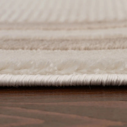 Carmel Cream-Beige Bordered Rug | 6060